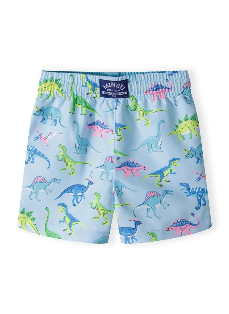 MINOTI Boys board shorts all-over print light blue